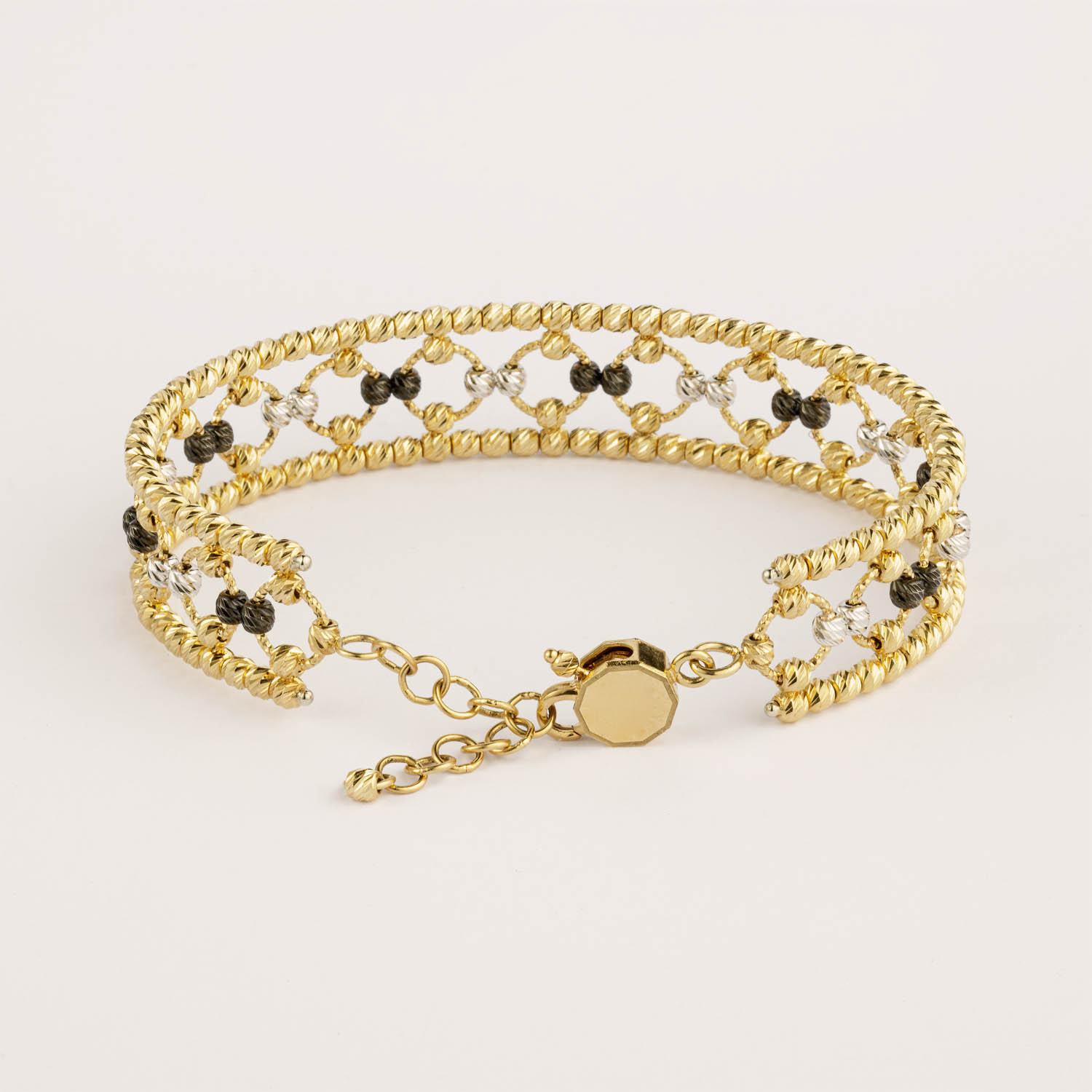 Diamond Cut Cage Bangle - Image 3