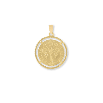 Prong-Set Florin Pendant