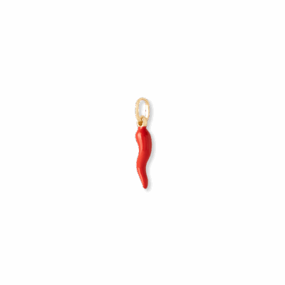 Red Italian Horn Pendant