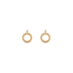 Gold Boutique Florence_18K Gold_Cicle Studs_1