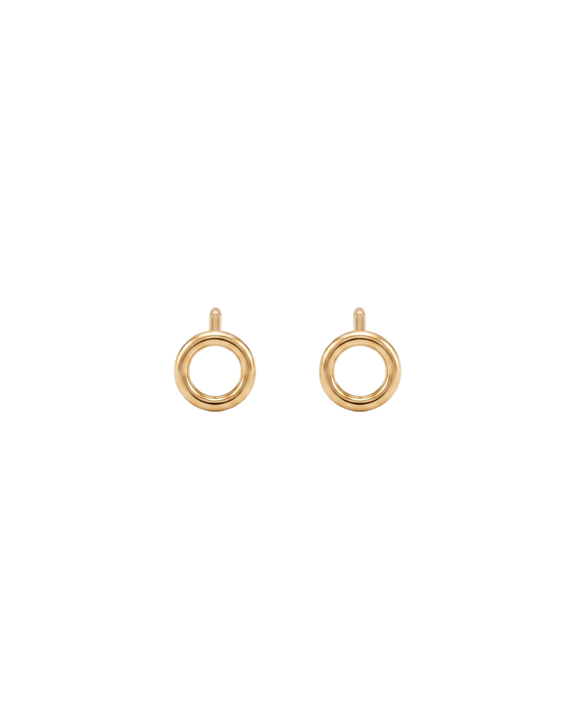Gold Boutique Florence_18K Gold_Cicle Studs_1