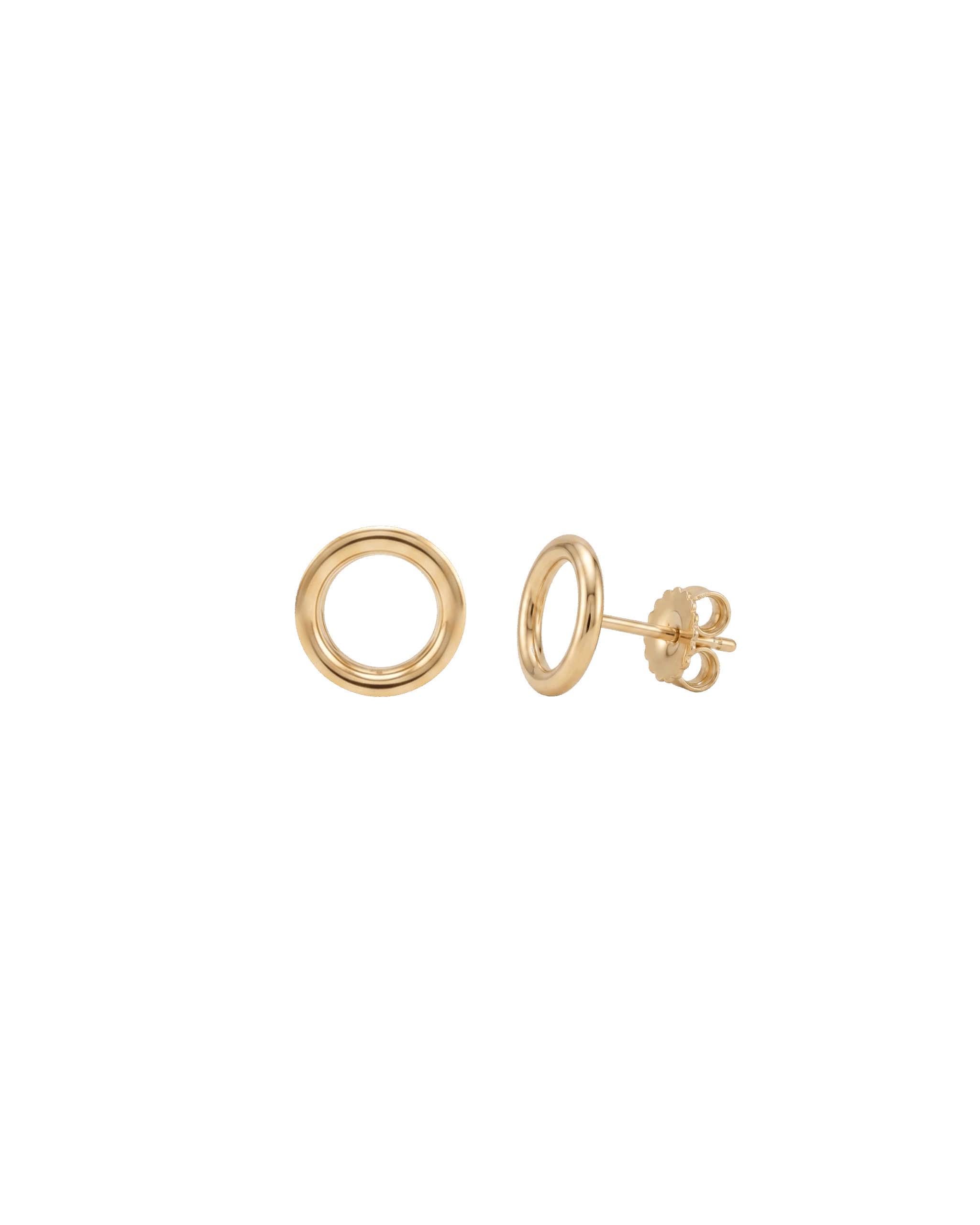 Gold Boutique Florence_18K Gold_Cicle Studs_3