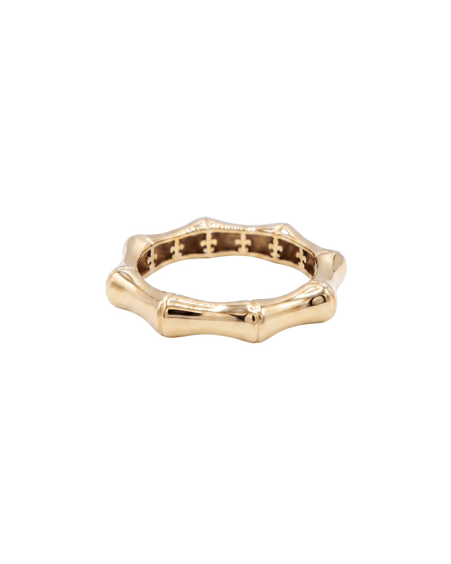 Gold Boutique Florence_18K Gold_Bamboo Ring Think Yellow 1