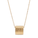 Ridge Necklace Yellow 1